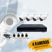 4 kamerás megfigyelő rendszer AHD CCTV