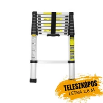 Haina teleszkópos alumínium létra 2,6 méter UP260