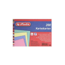 Herlitz kartoték kártya A6 4 színű 200 lap