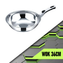 Victor 36cm rozsdamentes wok VCG36