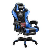 Likeregal 920 masszázs gamer szék lábtartóval kék holm1008M