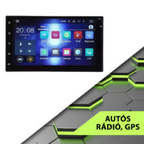 AlphaOne HD 212 Androidos 2 dines autó rádió, GPS-el, magyar menüvel, Iso csatlakozóval - holm0347