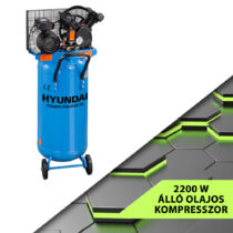 Hyundai álló olajos kompresszor 240V/2200W, 8 bar - HYD-100LA/V2