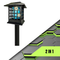 Solar Monster Zapper napelemes rovarellenes lámpa, 2 az 1-ben, UV fénnyel