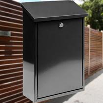 Postaláda 400X250X100mm fekete metál TO-78570