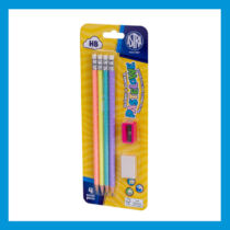 Astra Grafit ceruza HB 4 db-os pasztell ajándék radírral, hegyezővel 206120007
