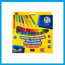 Astra Színes ceruza készlet DUO 24=48 ajándék hegyezővel 312116004