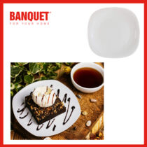 BANQUET Üveg desszertes tányér PARMA 20cm 05498880
