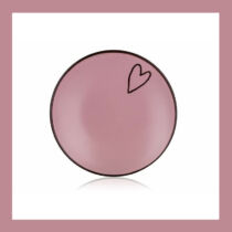 Kerámia desszertes tányér HEART 19cm, rózsaszín 60324984