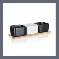 Porcelán kínálótál BRILLANTE Bamboo,4 részes  60334575