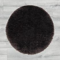 Puffy kerek anthracite szőnyeg 80cm