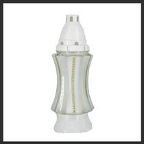 Z-360 Üvegmécses strasszos fehér 24cm 45276-2 (45276)