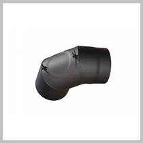 Warnex Füstcső könyök tisztító nyílással 180mm (2mm) KÖR-FCS-031