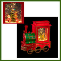 Karácsonyi mozdony, világító fülkével 183142