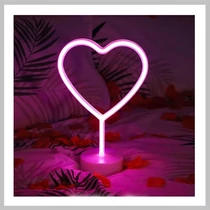 Szív LED dekorfény pink x0728