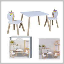 Unikornis gyerekbútor - asztal + 2 szék ZTHD6764