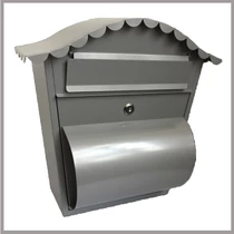 Postaláda 370x360x135mm acél porszórt, újságtartóval HMB3637