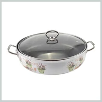 Perfect Home Levendula Zománcozott szeletsütő lábas 26 cm+üvegfedő 14225