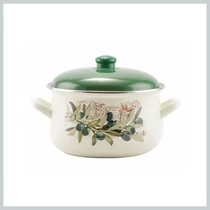 Perfect Home Oliva Zománcozott lábas 22 cm+fedő 14829