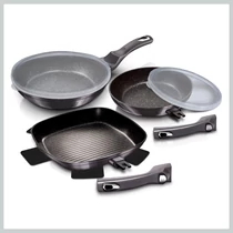 Berlinger Haus Metallic Line Carbon serpenyő szett 270220230134