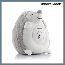 InnovaGoods Sündisznó plüssjáték, fehér zajjal és éjszakai fényvetítővel 5260103194
