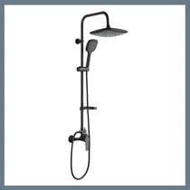 Fiona zuhanyoszlop csapteleppel, fekete PKF_70KB