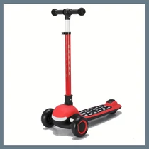 Összecsukható világítós roller gyerekeknek - Piros 601100114893583-P