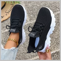 Női ultrakönnyű sneakers cipő fekete CU586054-3
