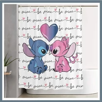 Stitch rajzfilm mintás zuhanyfüggöny GJ1205815 Stitch rajzfilm mintás zuhanyfüggöny GJ1205815