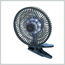 Autós Ventilátor újratölthető akkumulátorral, világítással SILENT 07230