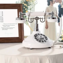 Retro stílusú Audio Guest Book Üzenetrögzítős vendégkönyv esküvőkre fehér JB126810-W