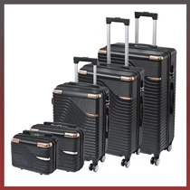 Leziter TraveLux Urban bőrönd 5 részes szett fekete LTRUBS-BL