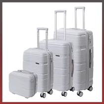 Leziter TraveLux Voyager bőrönd 4 részes szett fehér LTRVBS-GR