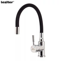 LEZITER Corin álló mosogató csaptelep flexibilis kifolyócsővel fekete ZS-7012 