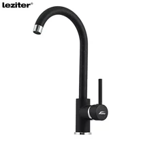 LEZITER Noril mosogató csaptelep fekete ZS-7018-Black

