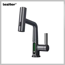 LEZITER Mara mosogató csaptelep multifunkciós fejjel, kijelzővel szürke ZS-7020-GR
