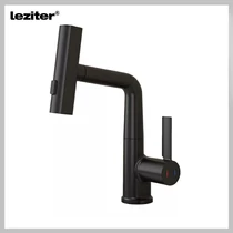 LEZITER Mara mosogató csaptelep multifunkciós fejjel fekete ZS-7020N-BL
