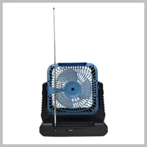 Napelemes ventilátor hangszóróval FP-339-S