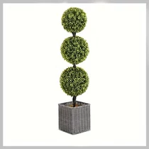 Mesterséges Bukszusfa Fonott Cserépben – 90 cm LN40385