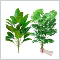Műnövény szett – 2 db extra magas trópusi levélcsokor (83 cm, 48 levél) PJ2686249 
