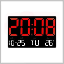 Nagy képernyős LED digitális óra – dátum idő hőmérséklet 6386428 