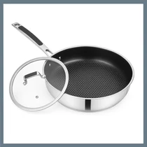 Bachmayer Rozsdamentes Acél Serpenyő Fedővel 28 cm BM-1014-28