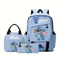 3 részes Stitch Rainbow Hátizsák szett – Kék QJ1757416-K