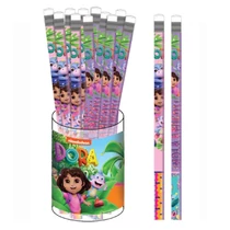 Dora a felfedező– HB grafitceruza radír véggel, 5 darabos csomag GIM34570600-10
