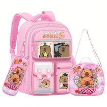 3 részes Capibara mintás táskaszett –  PINK LW4087704-P
