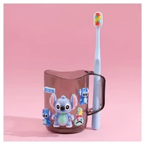 Disney Stitch &amp; Angel műanyag fogkefe és pohár szett – KÉK MM1969792-K