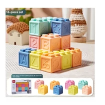 Puha gumi építőkocka szett – 16 darabos – KR1767389