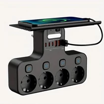 Többfunkciós elosztó 4× AC + 6× USB (3× Type-C gyorstöltés) EH3929533