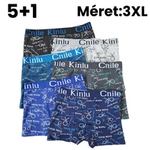 5+1 Férfi mintás boxer XXXL D5111-8