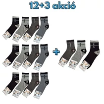 12+3 Férfi sport zokni 39-42 MP3007-7